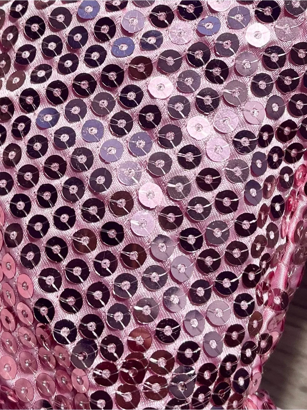 Poochie & Co. Bubblegum Pink Plush Poodle Purse with Sequins. Zips open EC